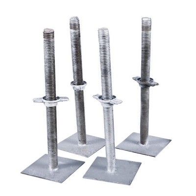 Galvanized adjustable scaffolding base Jack